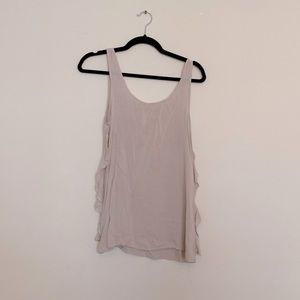 Beige Blouse with fabric detail on sides